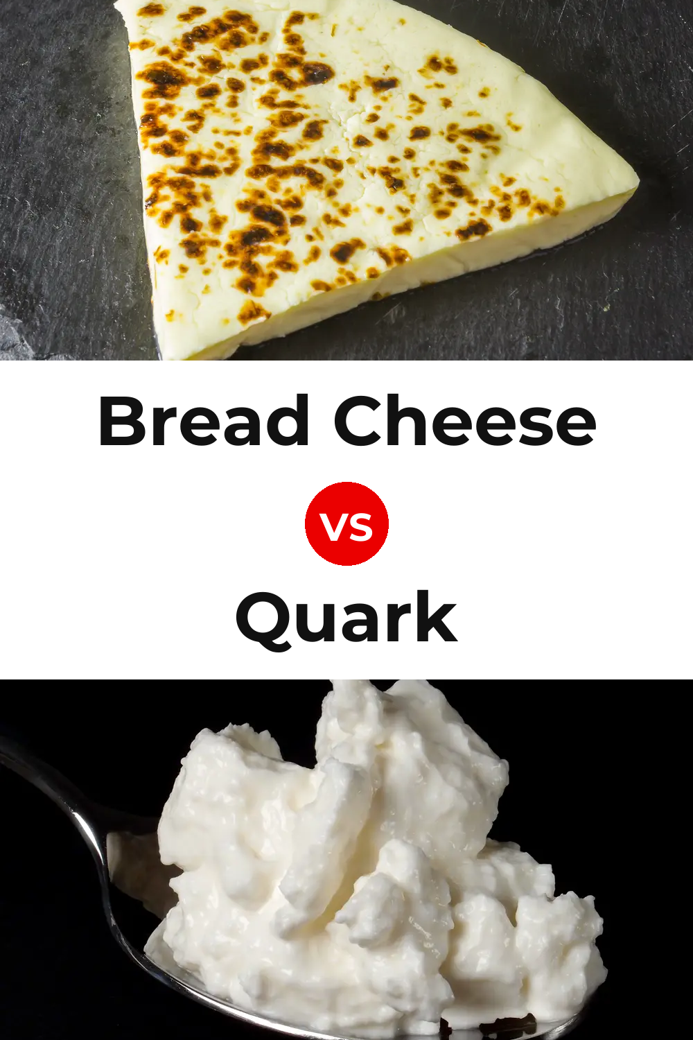 Bread Cheese vs Quark Cheese Pinterest comparison