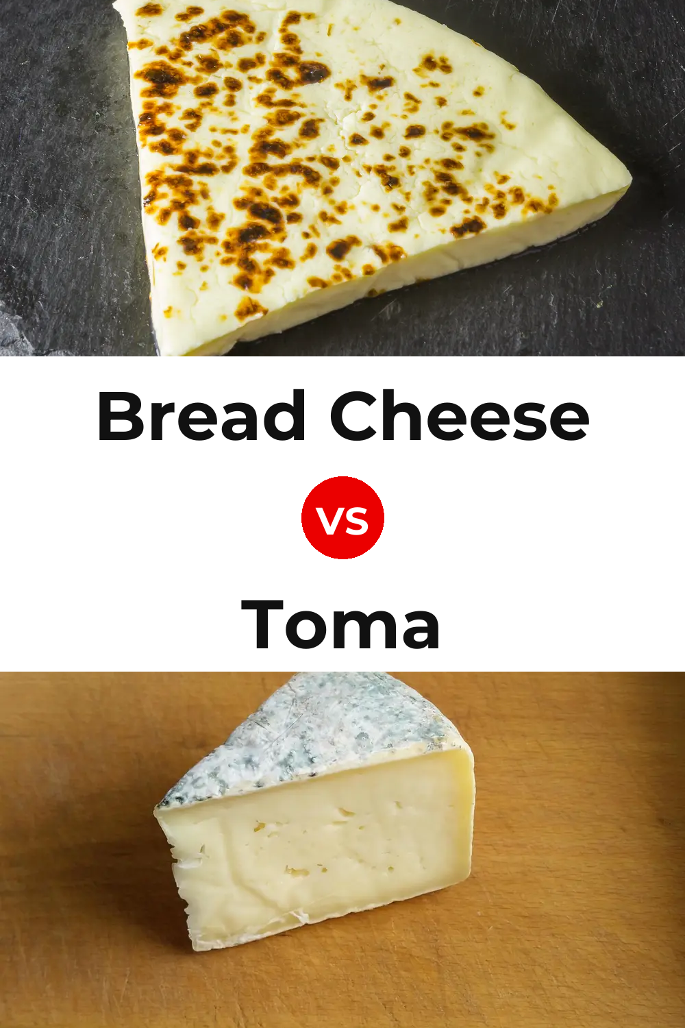 Bread Cheese vs Toma Cheese Pinterest comparison