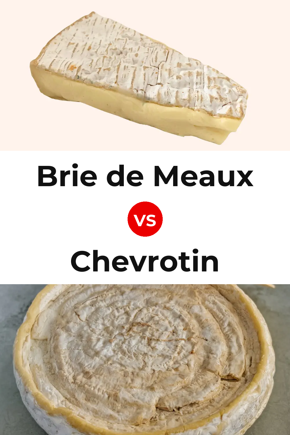 Brie de Meaux Cheese vs Chevrotin Cheese Pinterest comparison