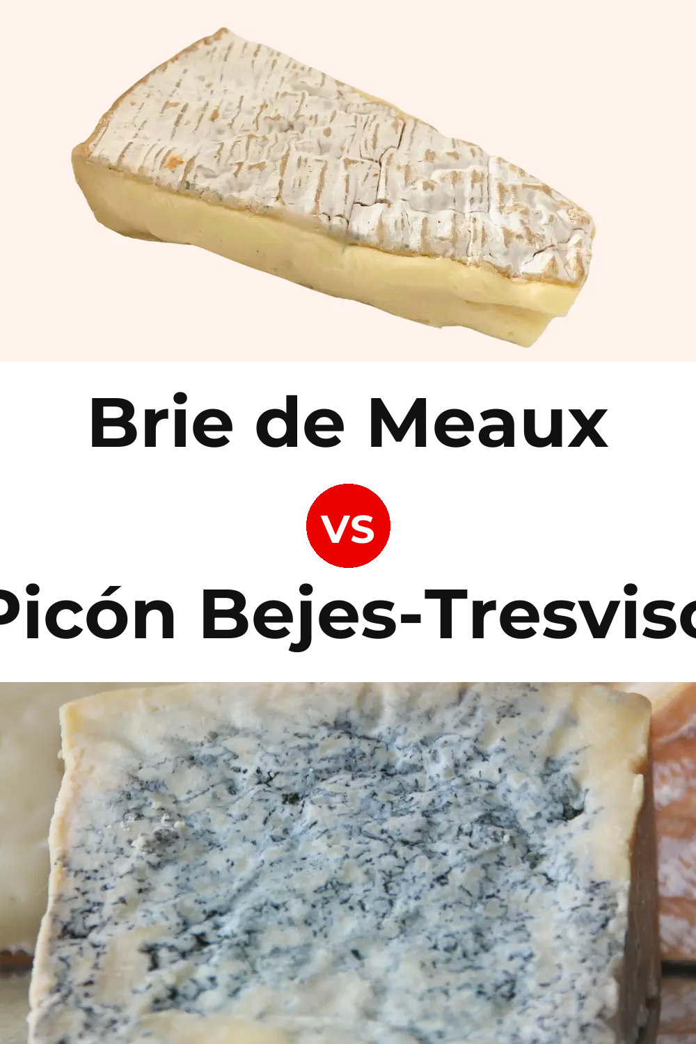 Brie de Meaux Cheese vs Picón Bejes-Tresviso Cheese Pinterest comparison