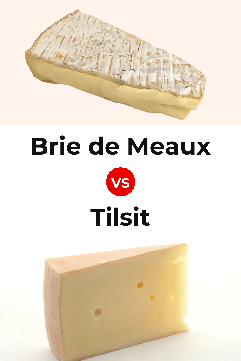 Brie de Meaux Cheese vs Tilsit Cheese Pinterest comparison