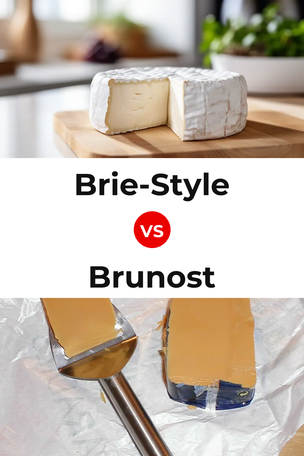 Brie-Style Cheese vs Brunost Cheese Pinterest comparison