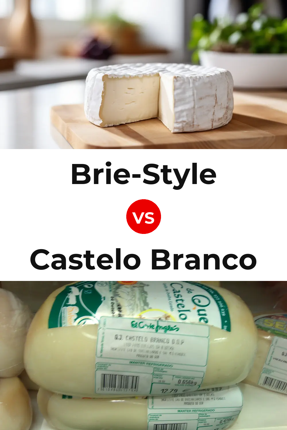 Brie-Style Cheese vs Castelo Branco Cheese Pinterest comparison