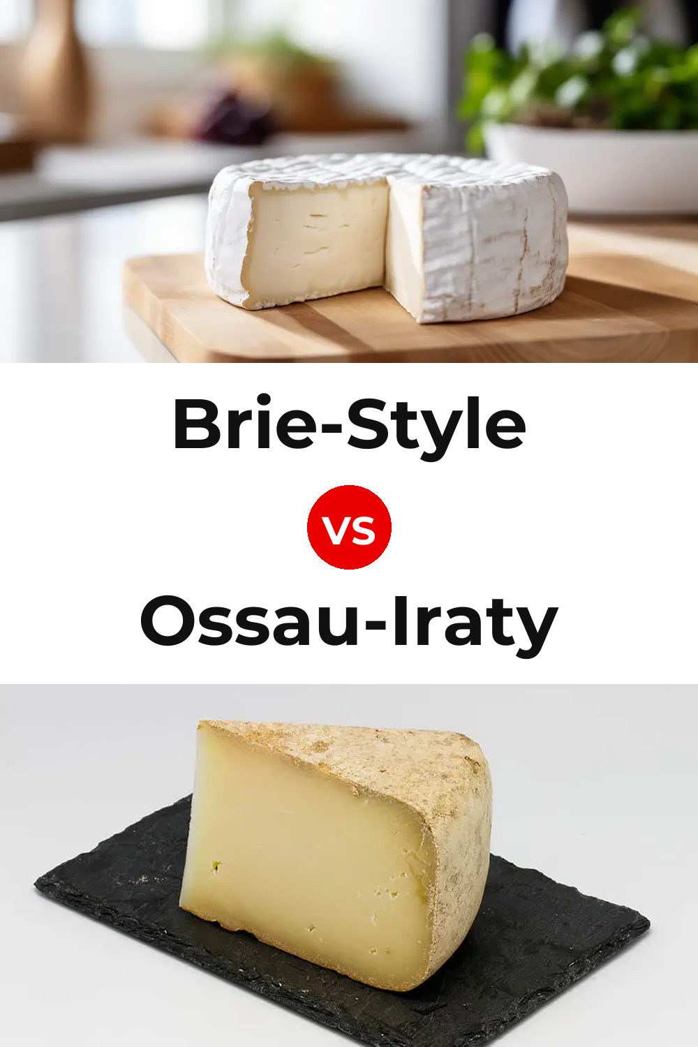 Brie-Style Cheese vs Ossau-Iraty Cheese Pinterest comparison