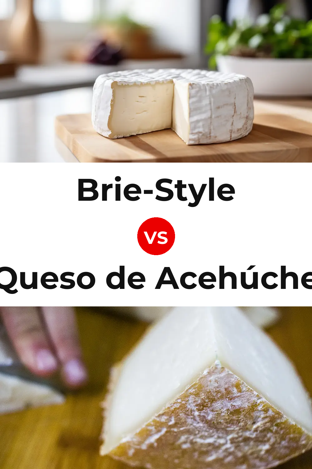 Brie-Style Cheese vs Queso de Acehúche Pinterest comparison