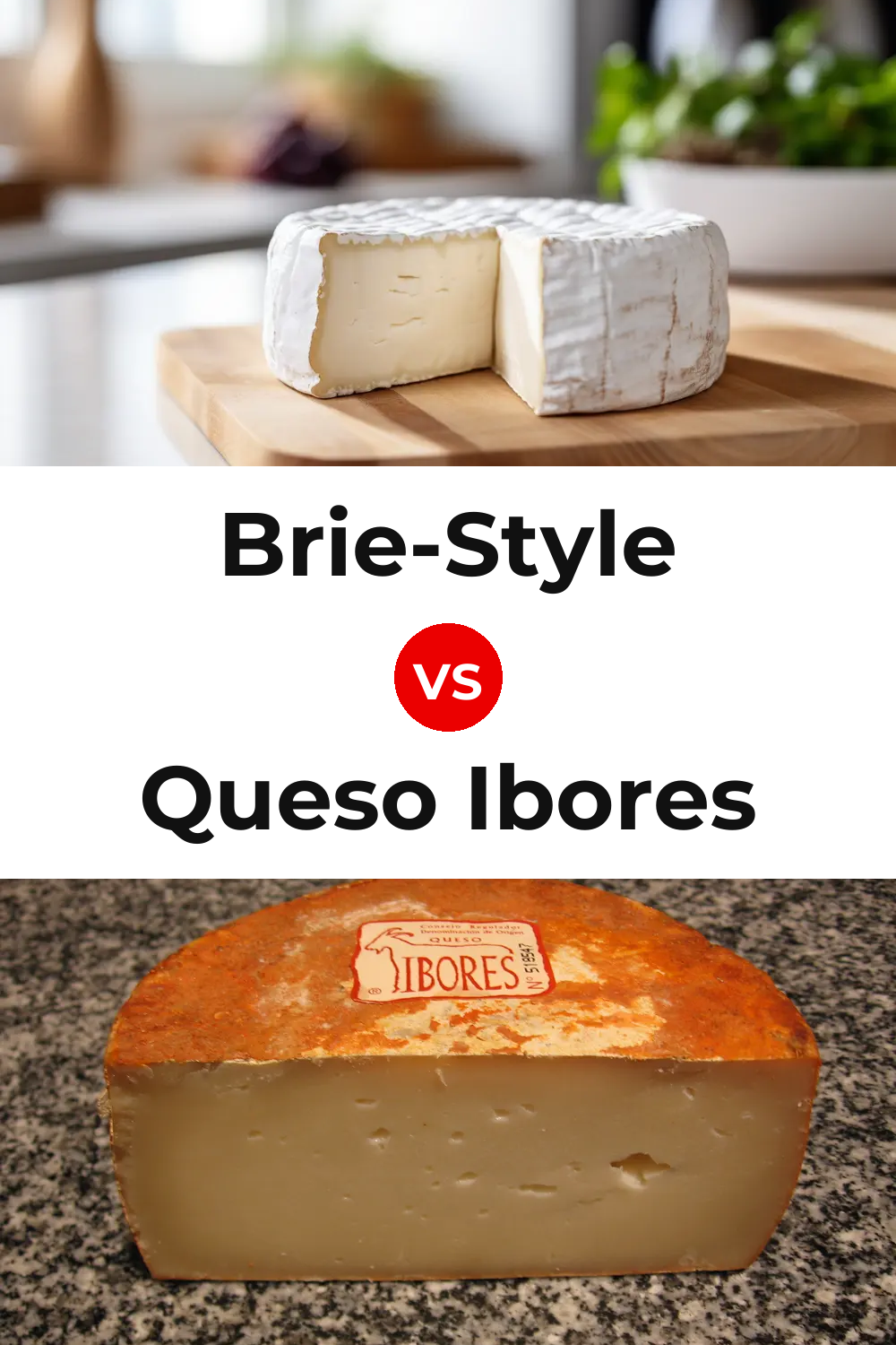 Brie-Style Cheese vs Queso Ibores Pinterest comparison