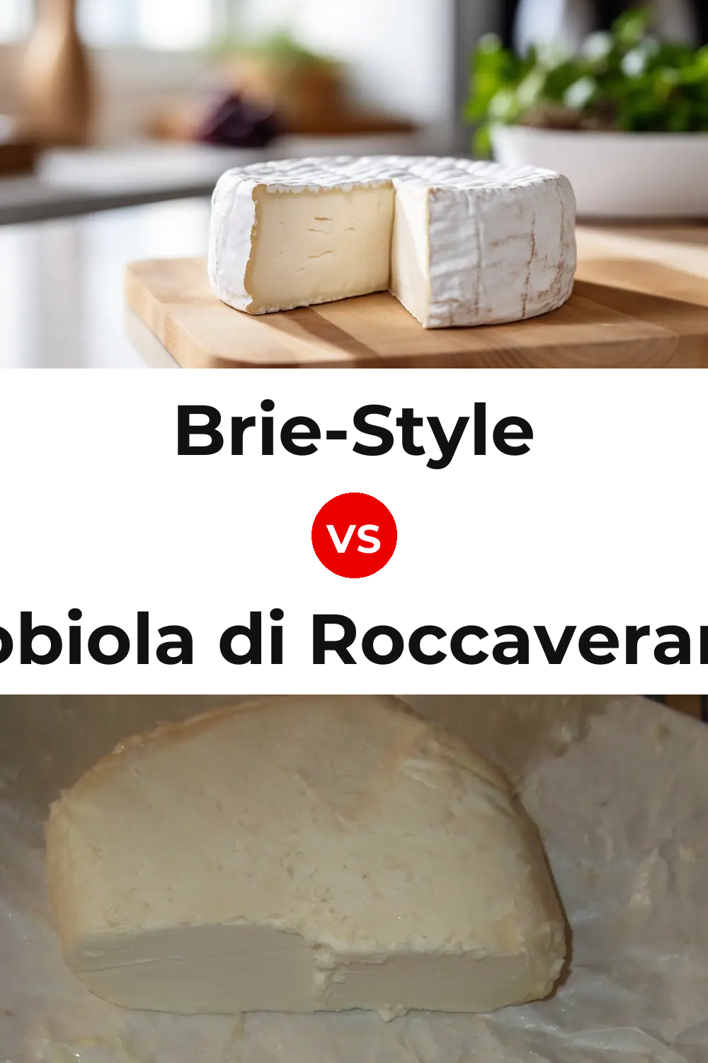 Brie-Style Cheese vs Robiola di Roccaverano Cheese Pinterest comparison