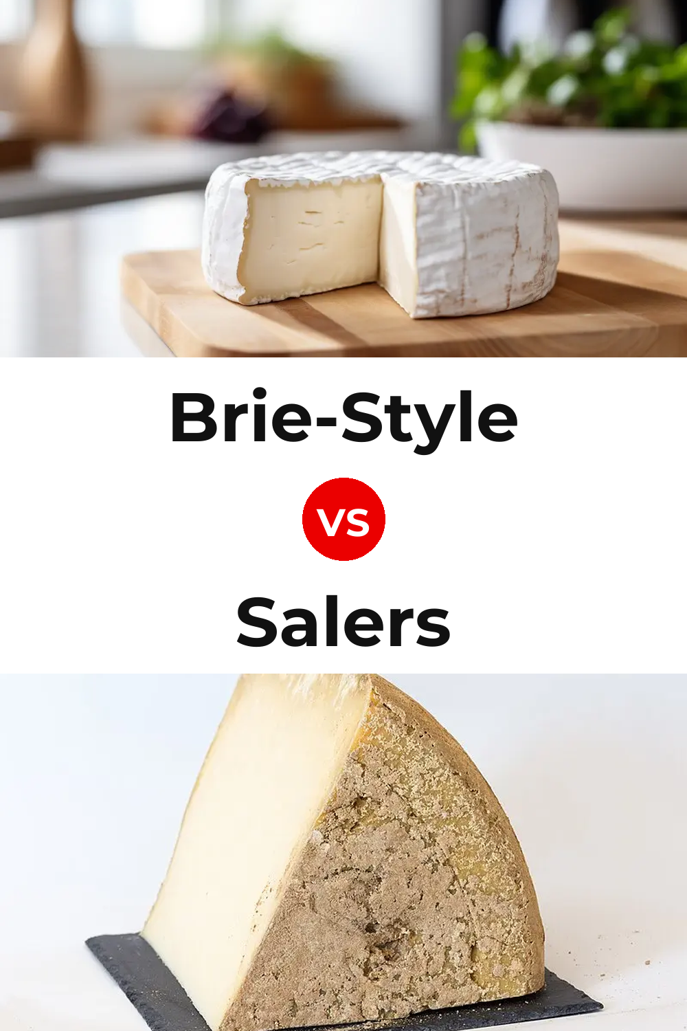 Brie-Style Cheese vs Salers Cheese Pinterest comparison