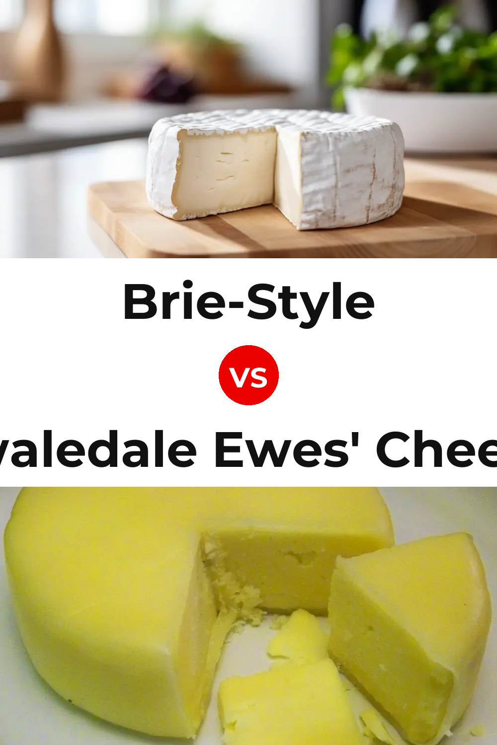 Brie-Style Cheese vs Swaledale Ewes' Cheese Pinterest comparison