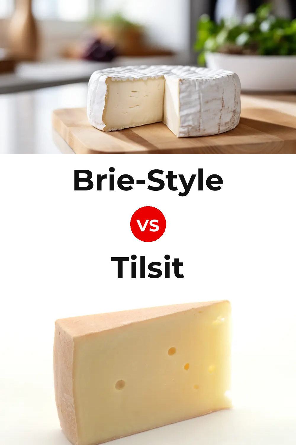 Brie-Style Cheese vs Tilsit Cheese Pinterest comparison