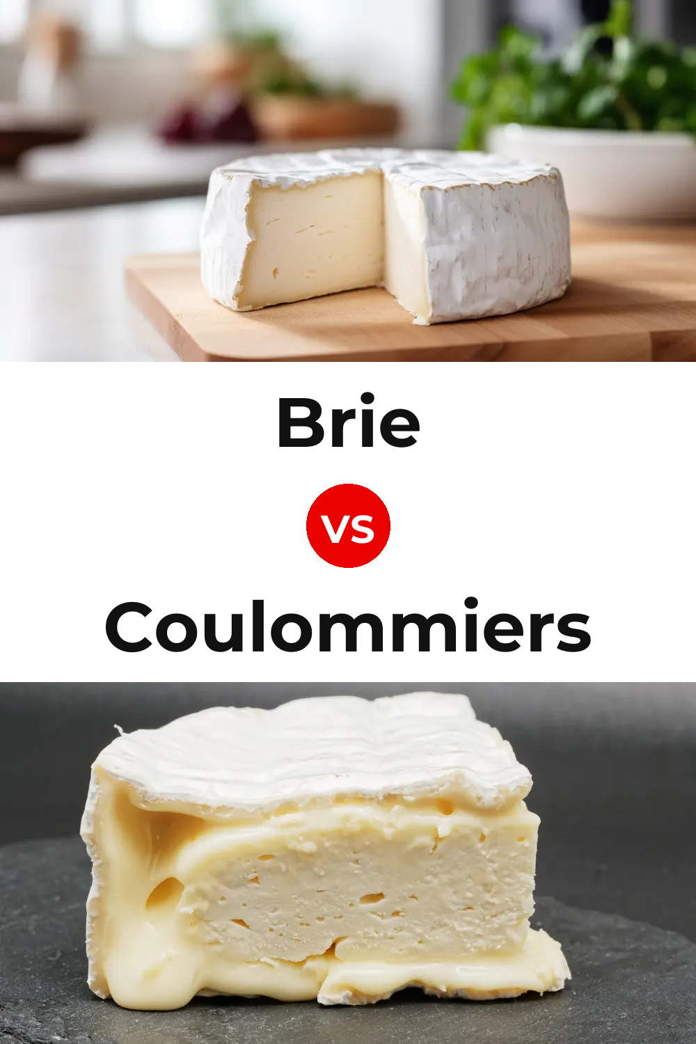 Brie Cheese vs Coulommiers Cheese Pinterest comparison