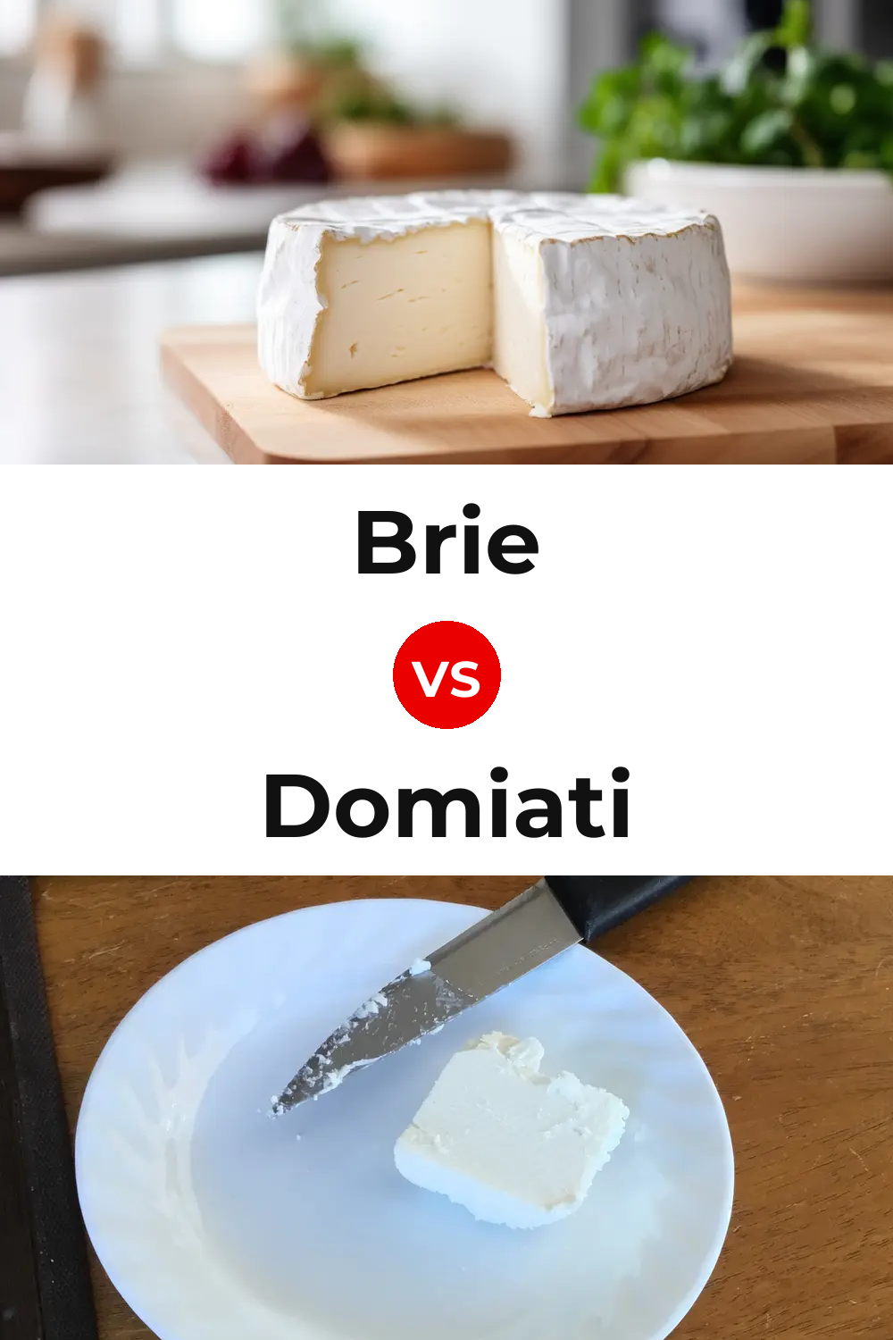 Brie Cheese vs Domiati Cheese Pinterest comparison