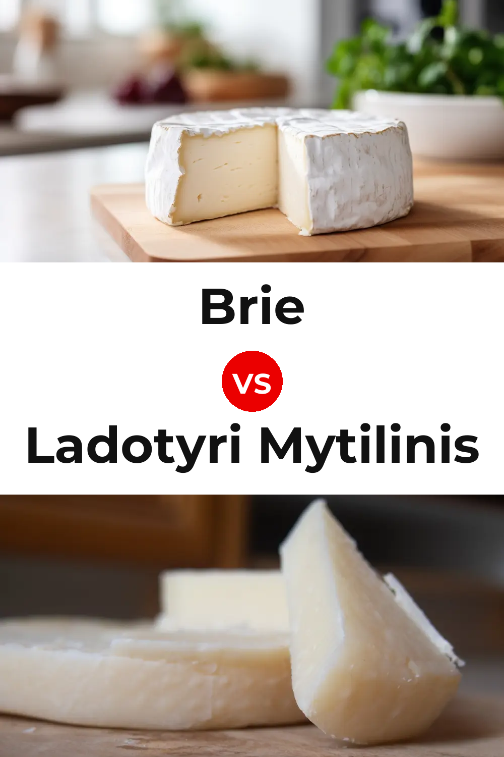 Brie Cheese vs Ladotyri Mytilinis Cheese Pinterest comparison