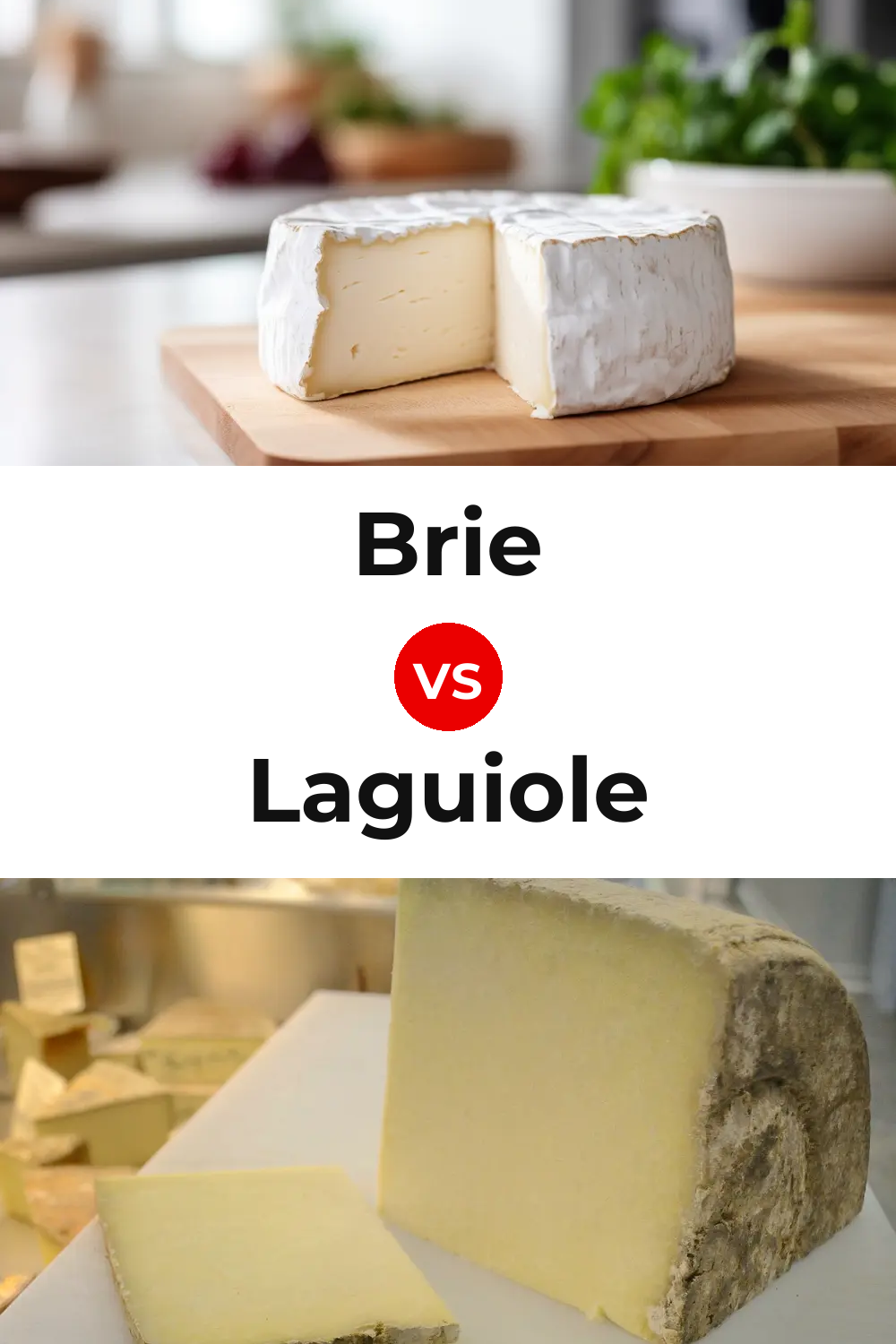Brie Cheese vs Laguiole Cheese Pinterest comparison