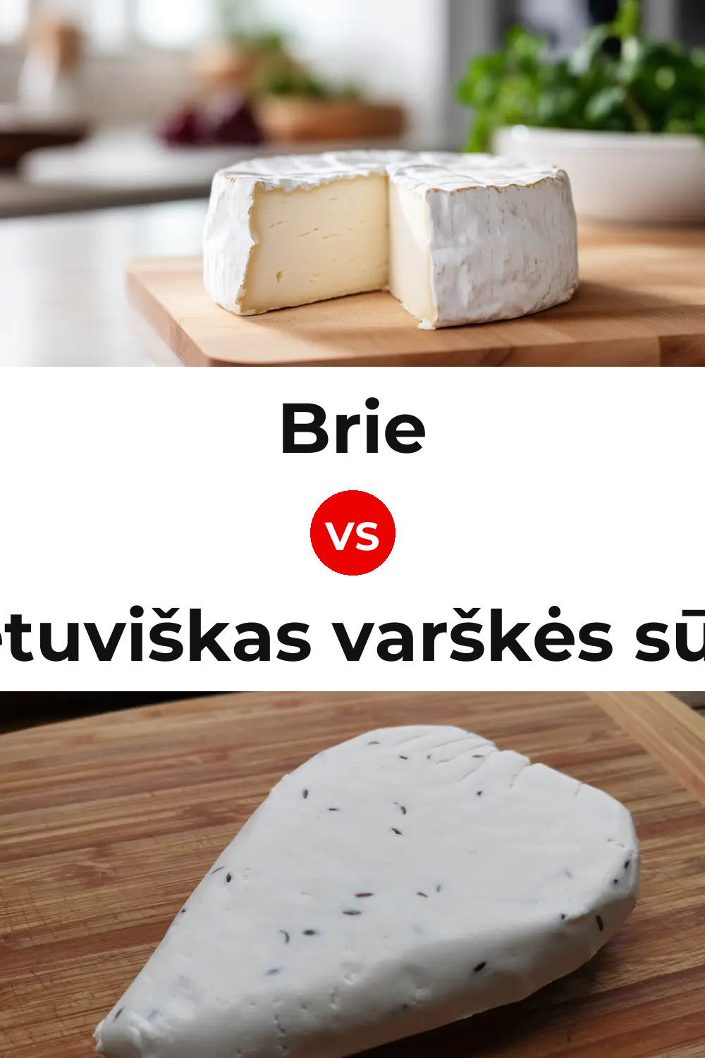 Brie Cheese vs Lietuviškas varškės sūris Cheese Pinterest comparison