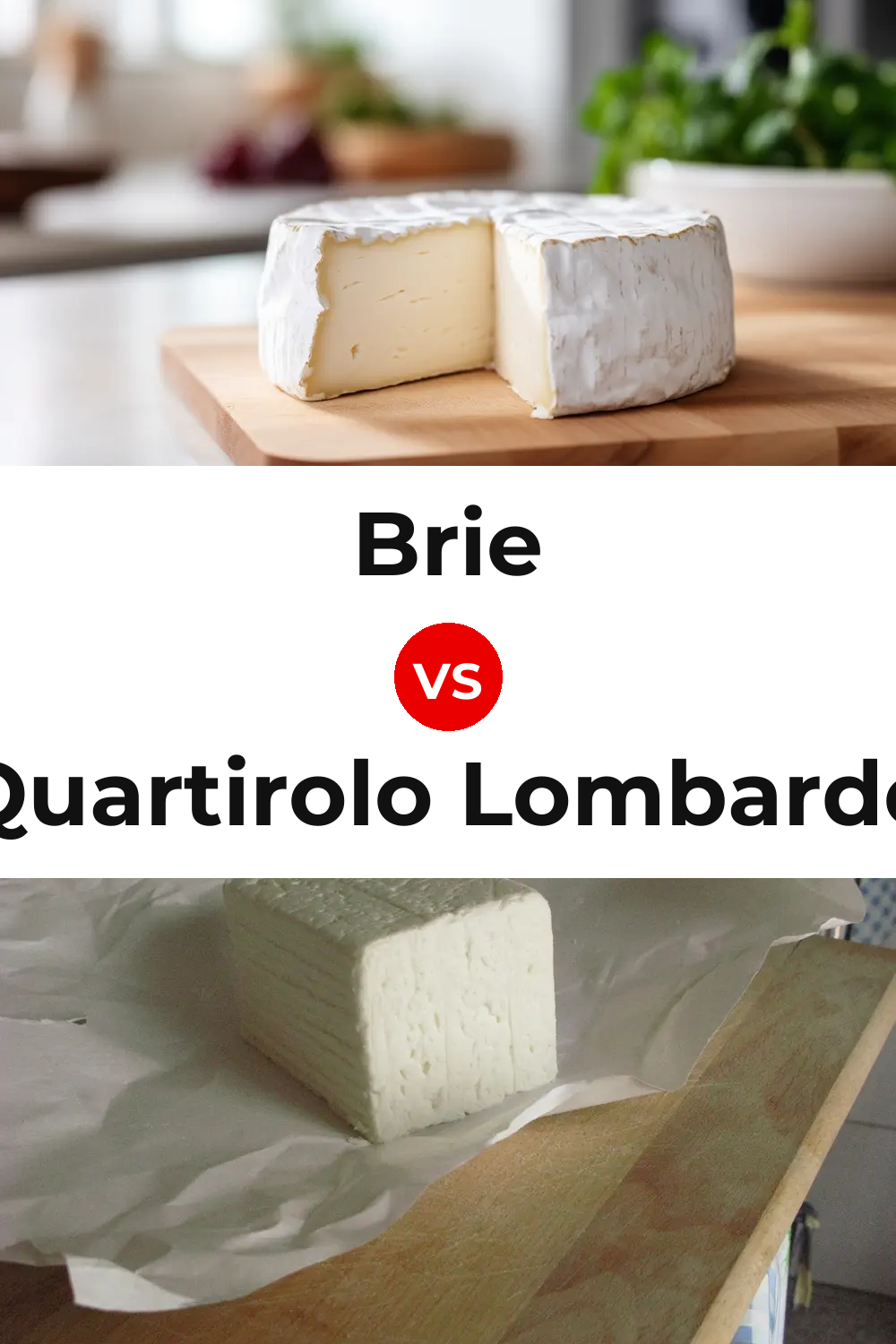 Brie Cheese vs Quartirolo Lombardo Cheese Pinterest comparison