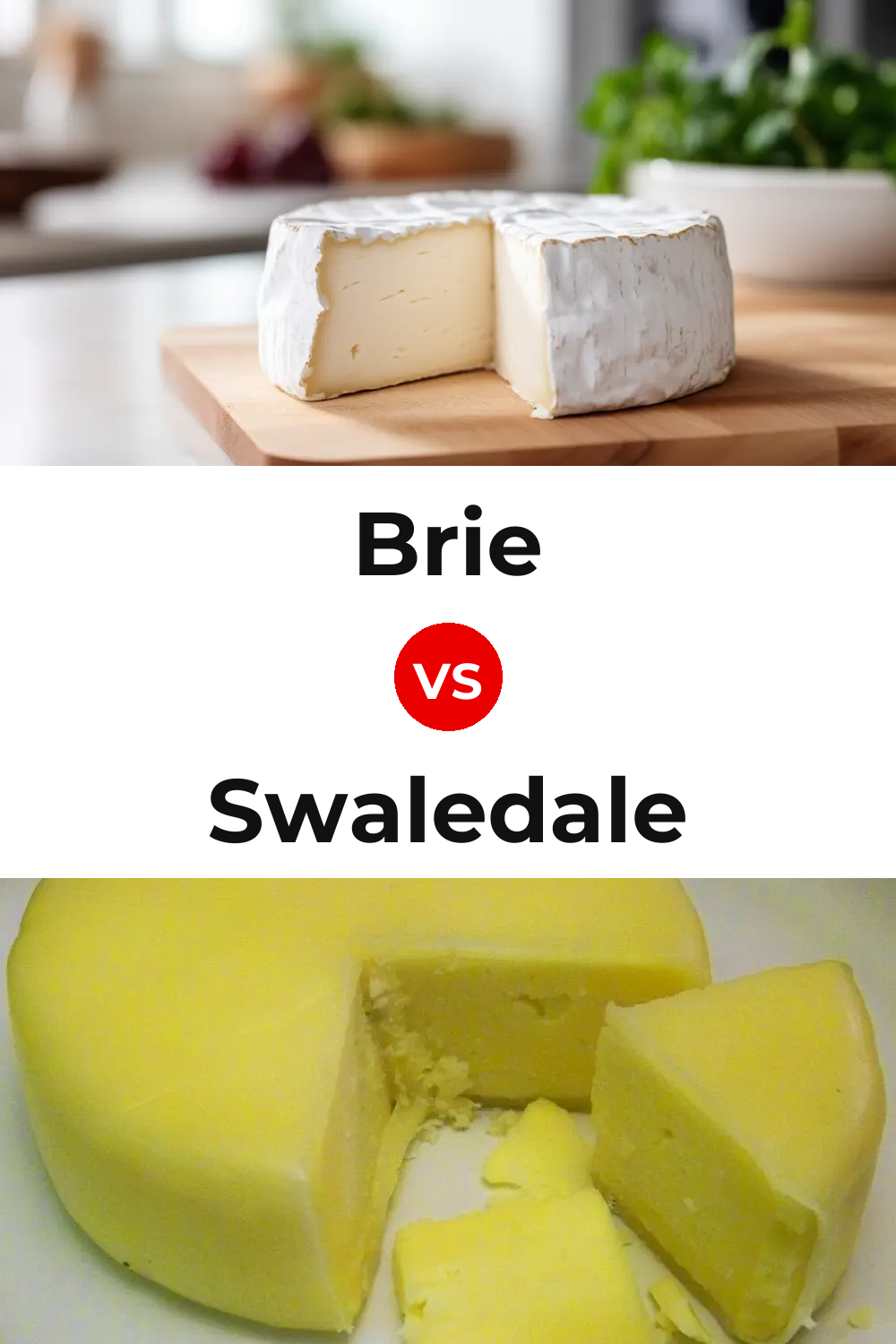 Brie Cheese vs Swaledale Cheese Pinterest comparison
