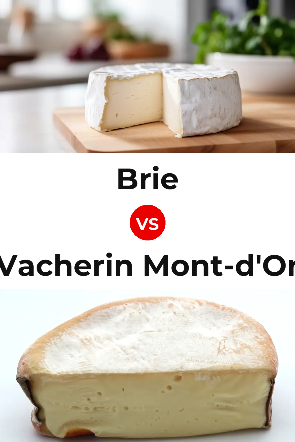Brie Cheese vs Vacherin Mont-d'Or Cheese Pinterest comparison
