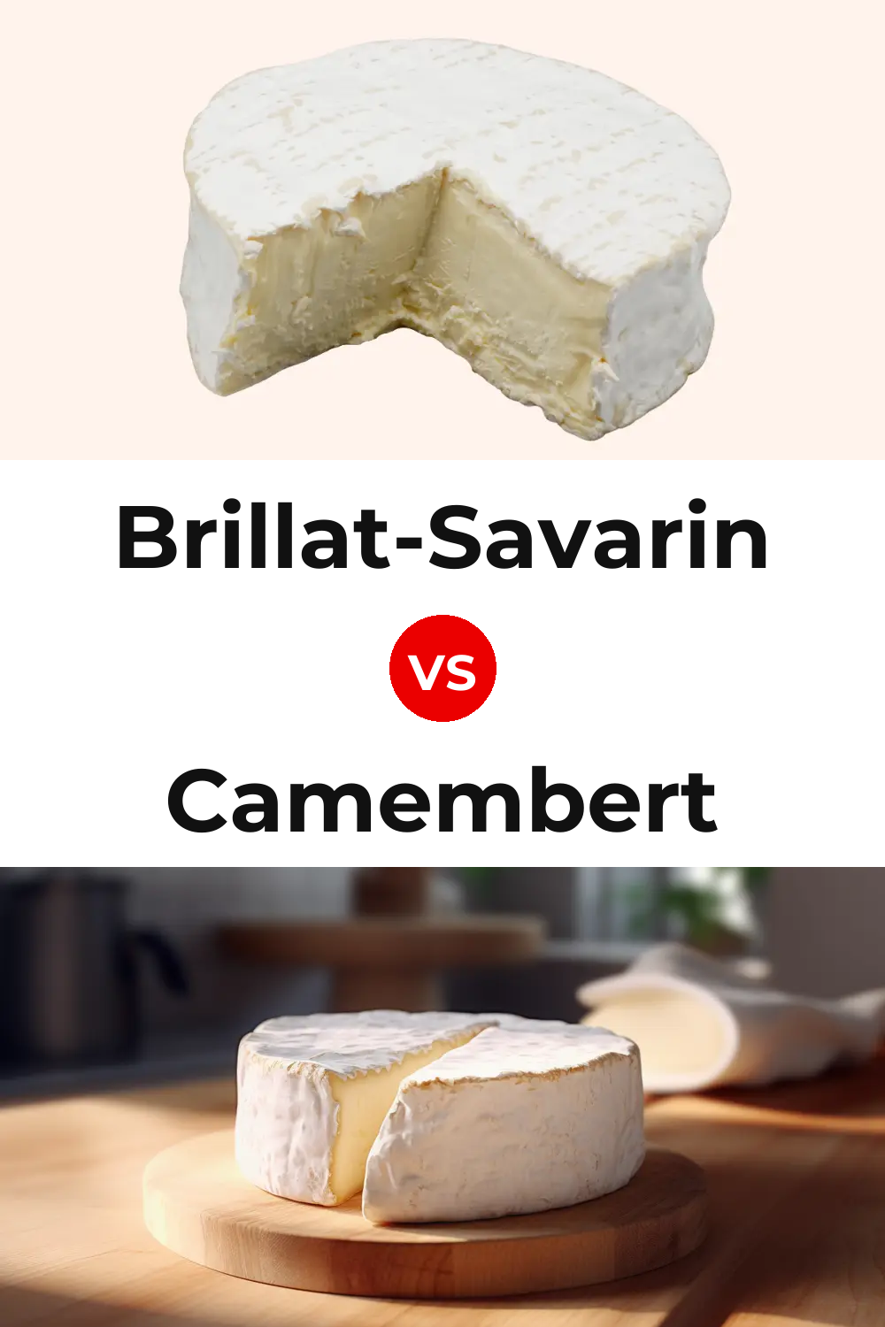 Brillat-Savarin Cheese vs Camembert Cheese Pinterest comparison