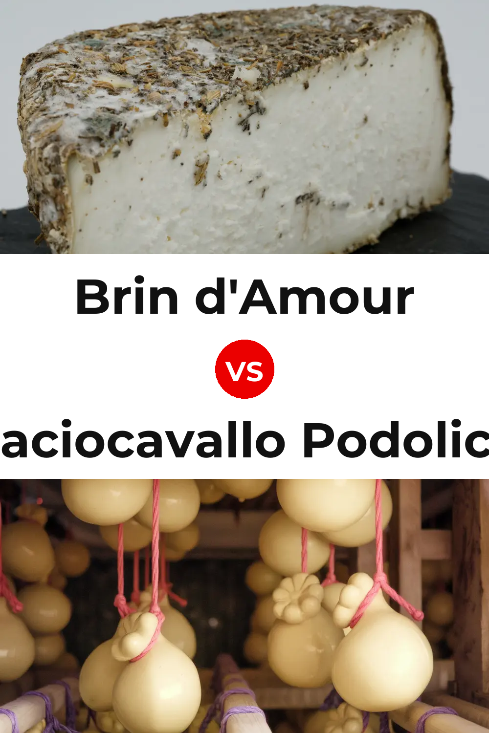 Brin d'Amour Cheese vs Caciocavallo Podolico Cheese Pinterest comparison