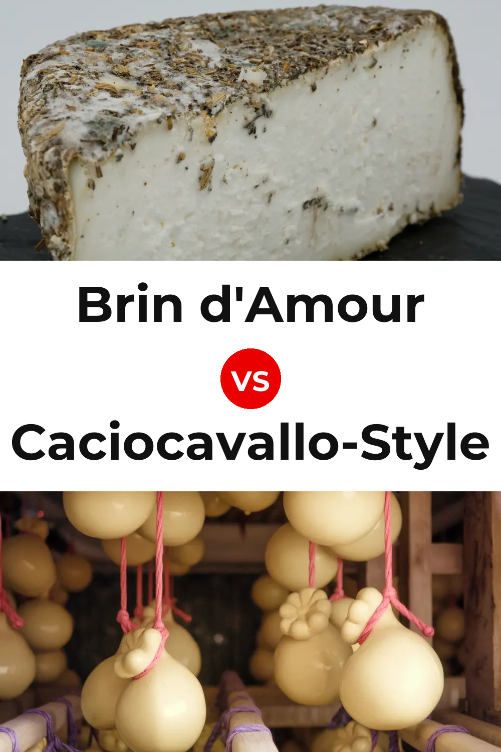 Brin d'Amour Cheese vs Caciocavallo-Style Cheese Pinterest comparison