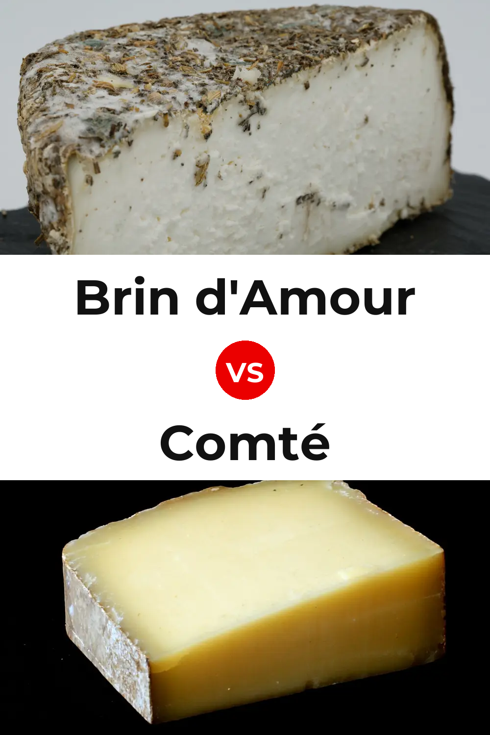 Brin d'Amour Cheese vs Comté Cheese Pinterest comparison