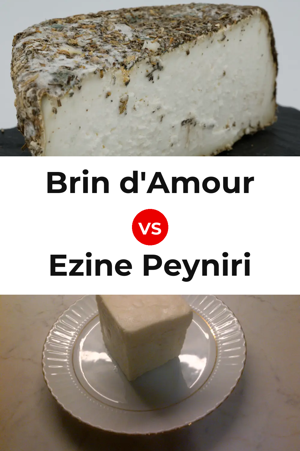 Brin d'Amour Cheese vs Ezine Peyniri Cheese Pinterest comparison