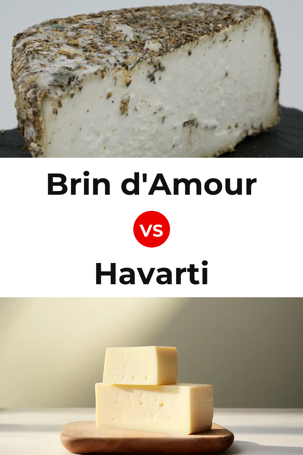 Brin d'Amour Cheese vs Havarti Cheese Pinterest comparison