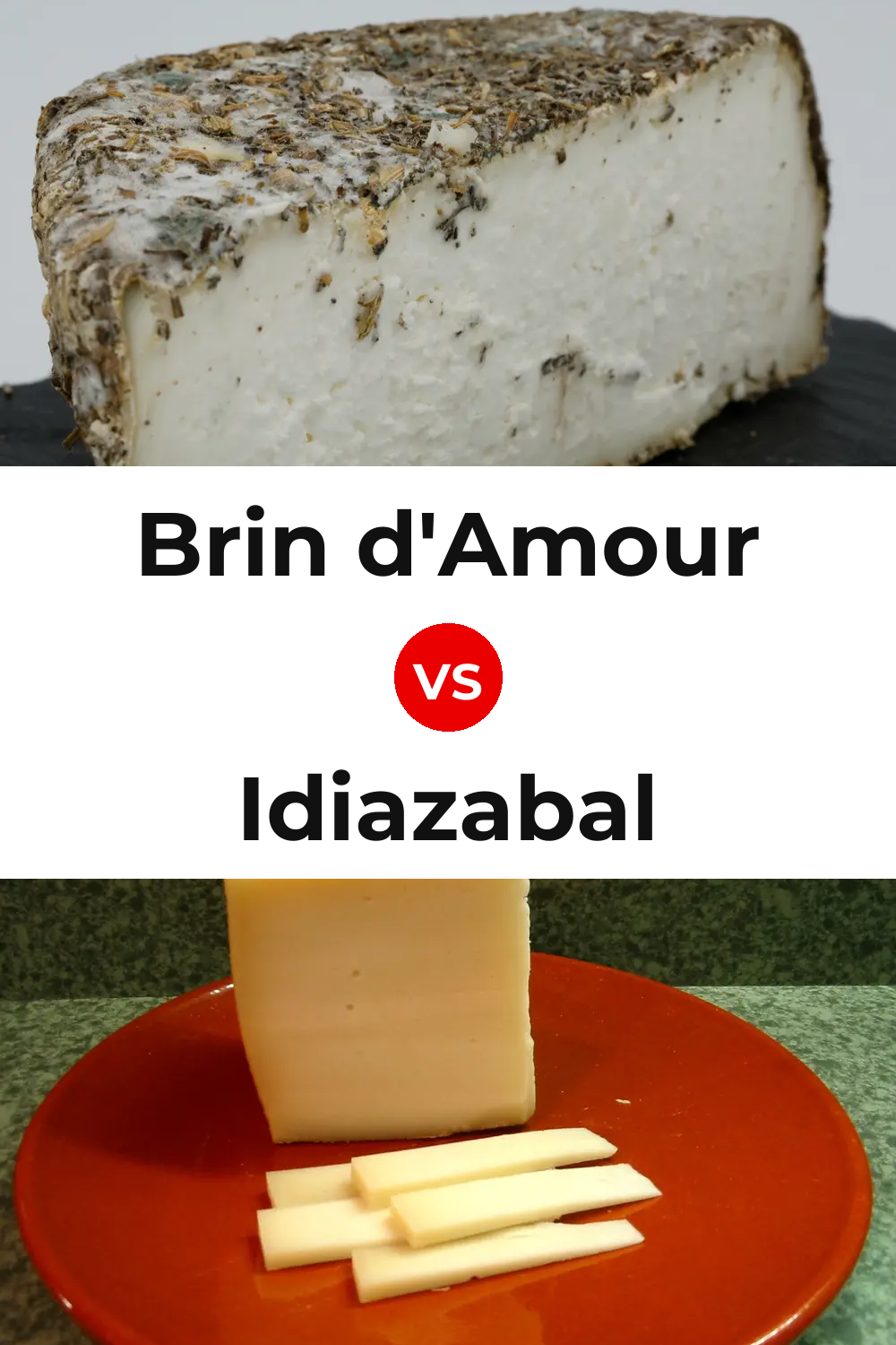 Brin d'Amour Cheese vs Idiazabal Cheese Pinterest comparison