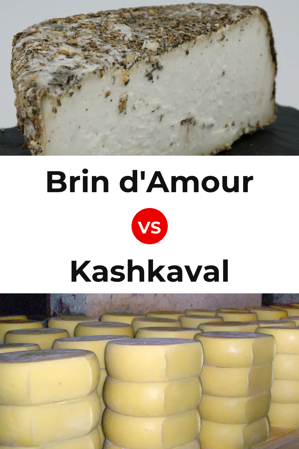 Brin d'Amour Cheese vs Kashkaval Cheese Pinterest comparison