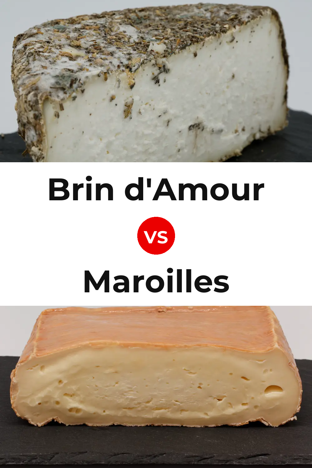 Brin d'Amour Cheese vs Maroilles Cheese Pinterest comparison