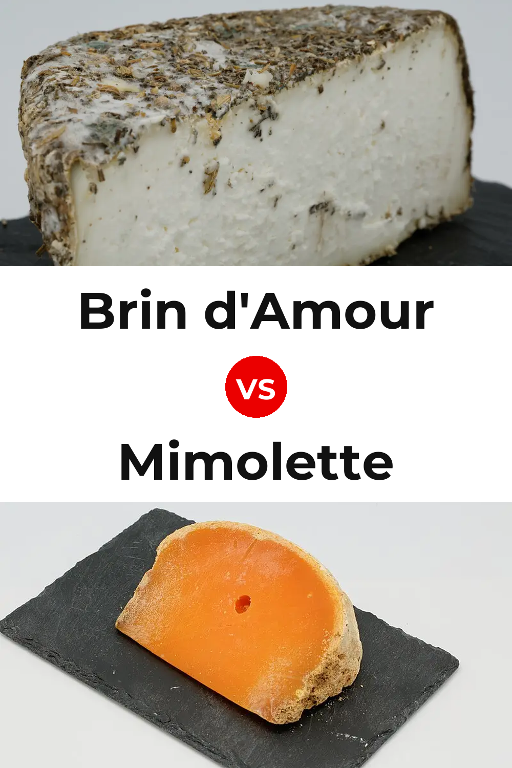 Brin d'Amour Cheese vs Mimolette Cheese Pinterest comparison