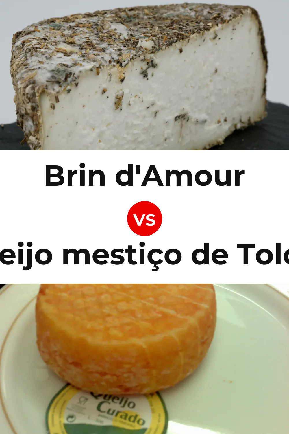 Brin d'Amour Cheese vs Queijo mestiço de Tolosa Pinterest comparison