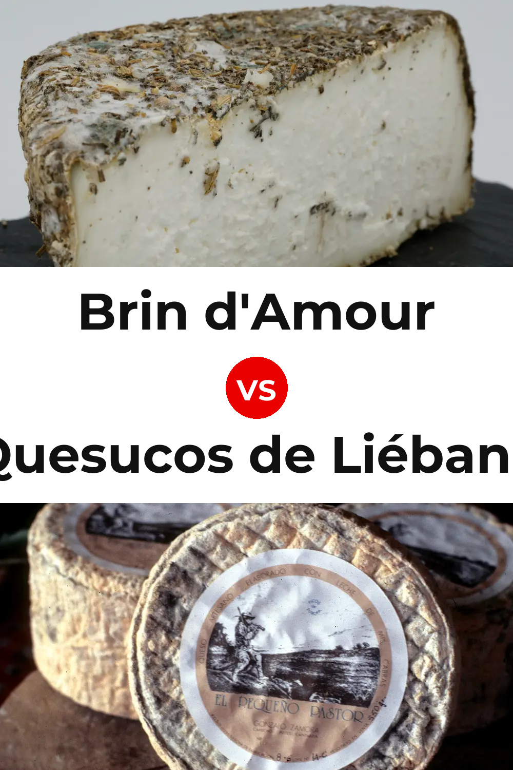 Brin d'Amour Cheese vs Quesucos de Liébana Cheese Pinterest comparison