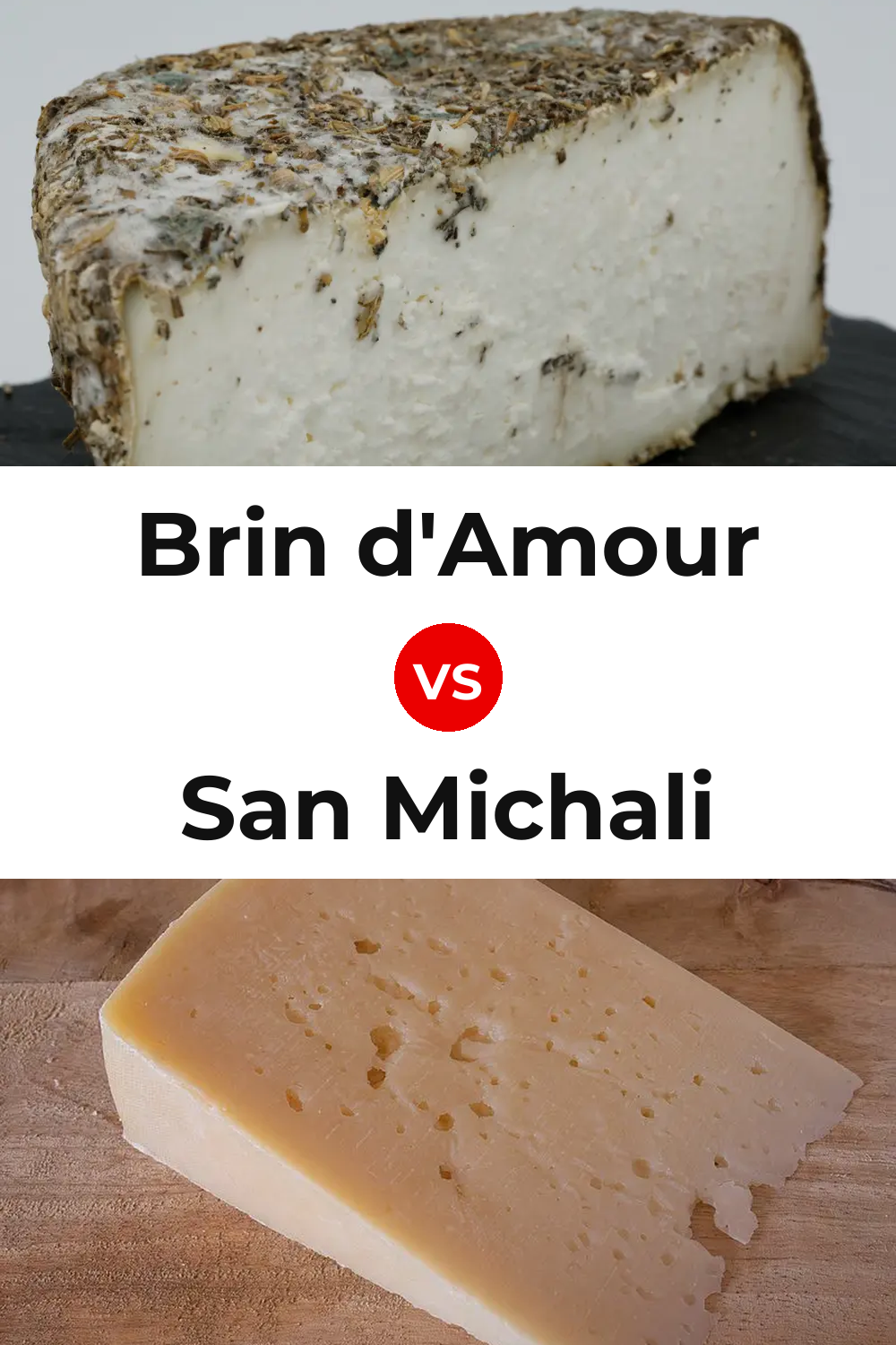 Brin d'Amour Cheese vs San Michali Cheese Pinterest comparison