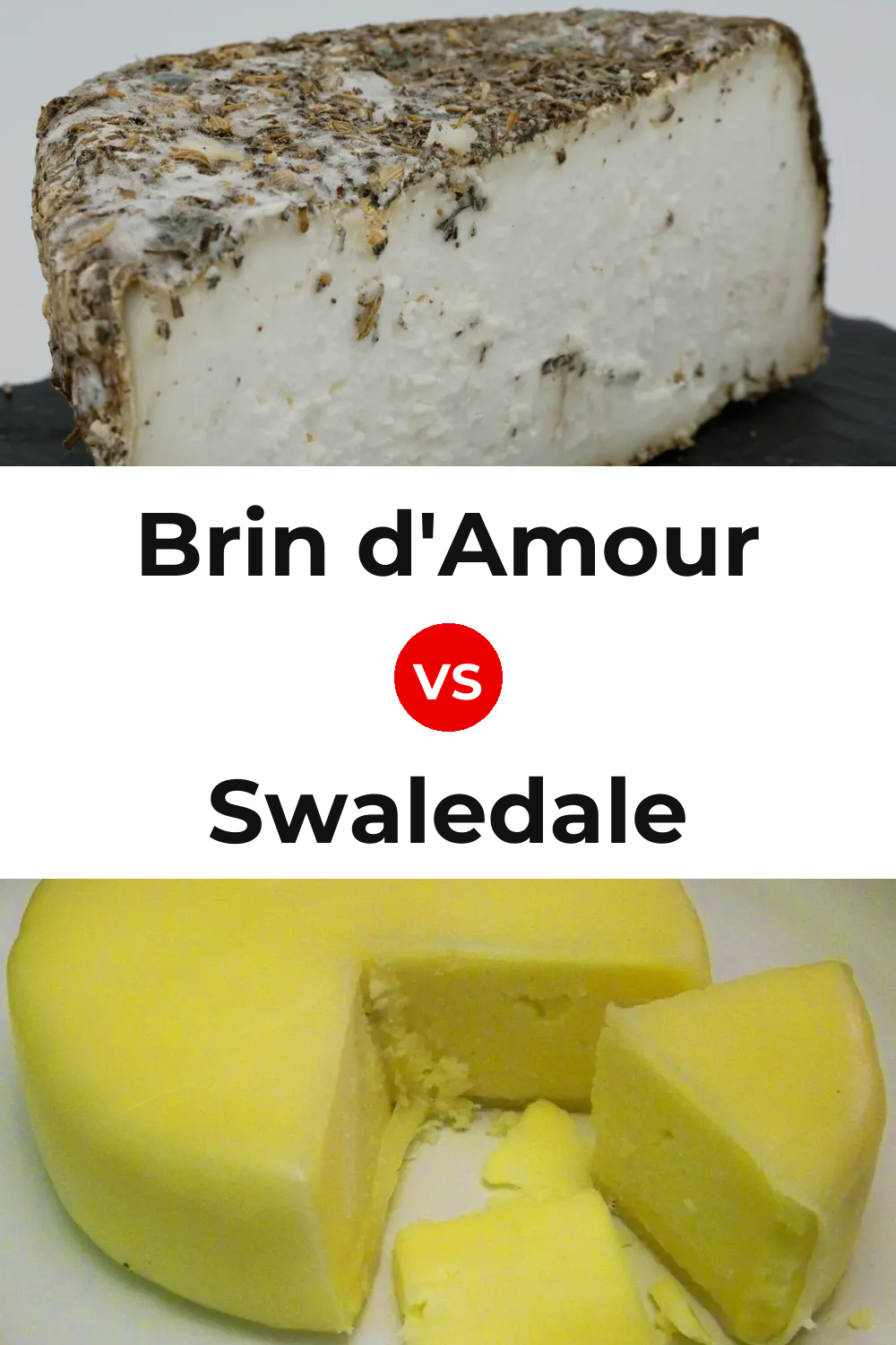 Brin d'Amour Cheese vs Swaledale Cheese Pinterest comparison