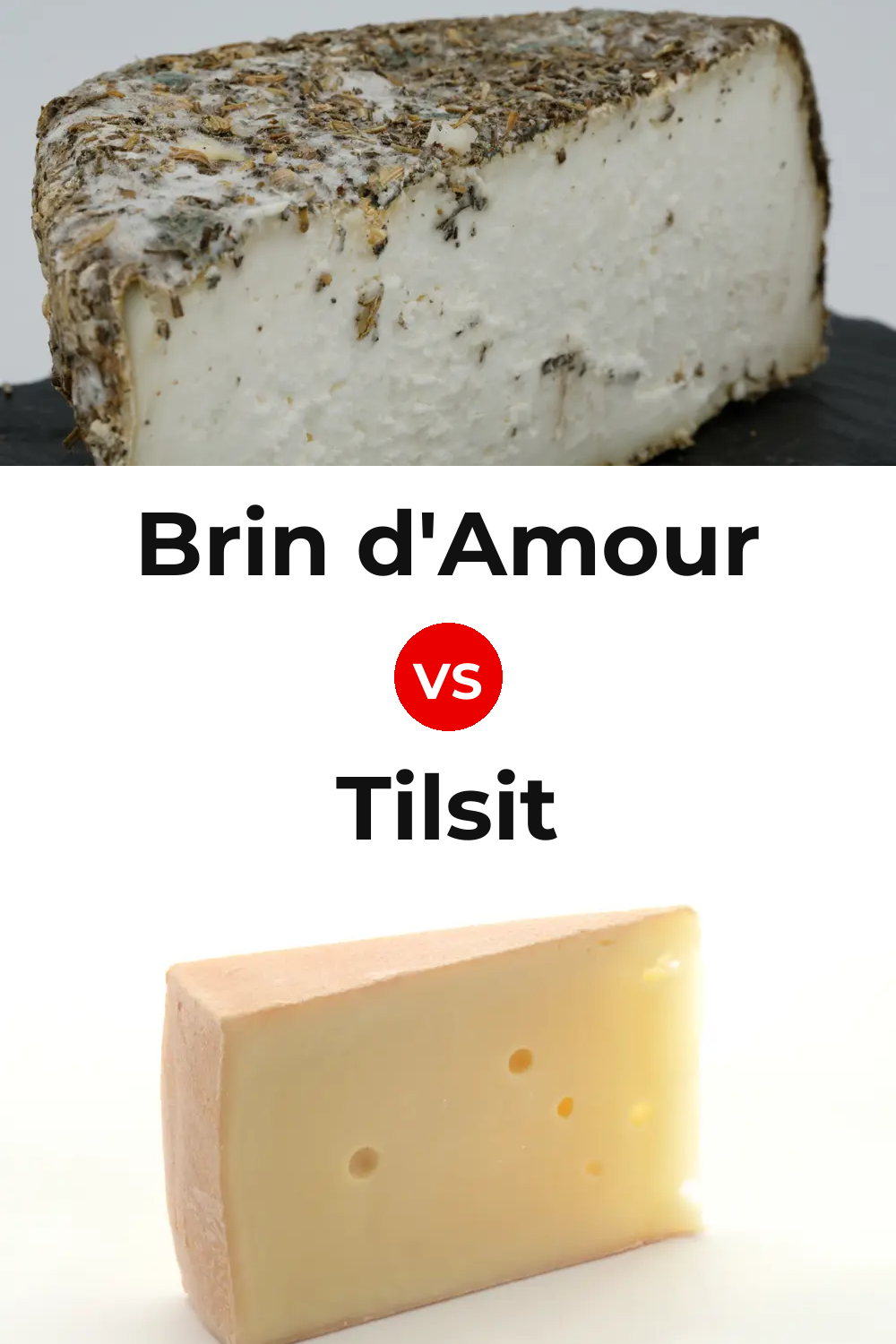 Brin d'Amour Cheese vs Tilsit Cheese Pinterest comparison