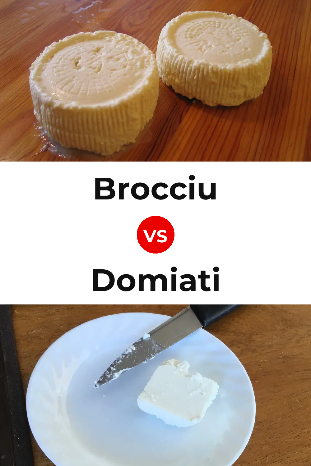 Brocciu Cheese vs Domiati Cheese Pinterest comparison