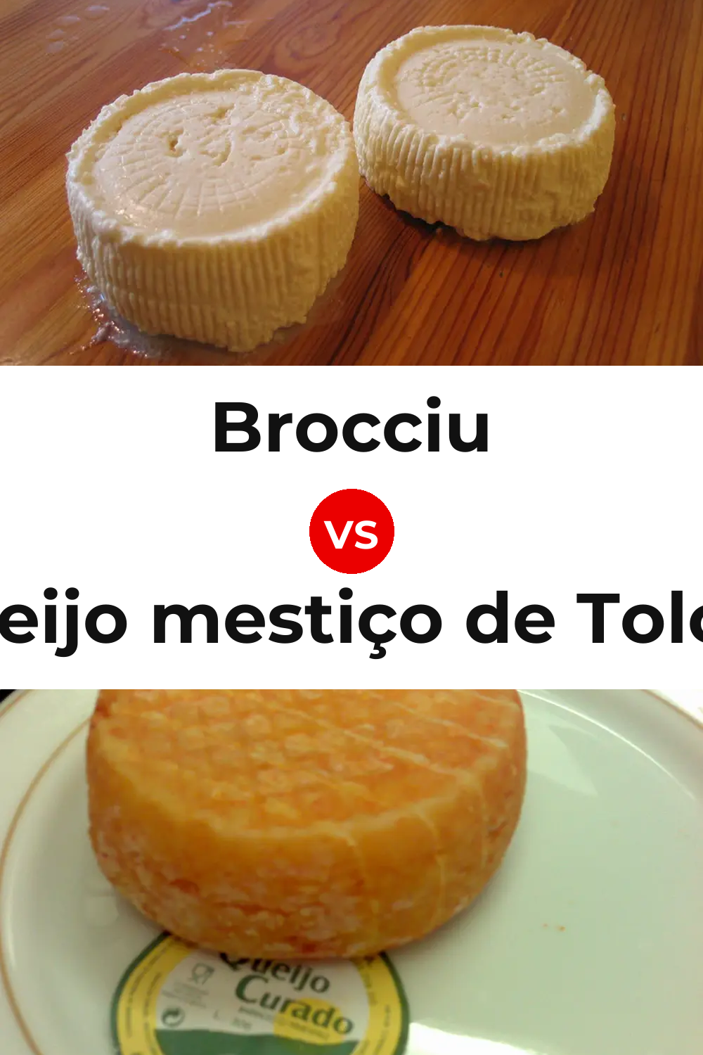 Brocciu Cheese vs Queijo mestiço de Tolosa Pinterest comparison