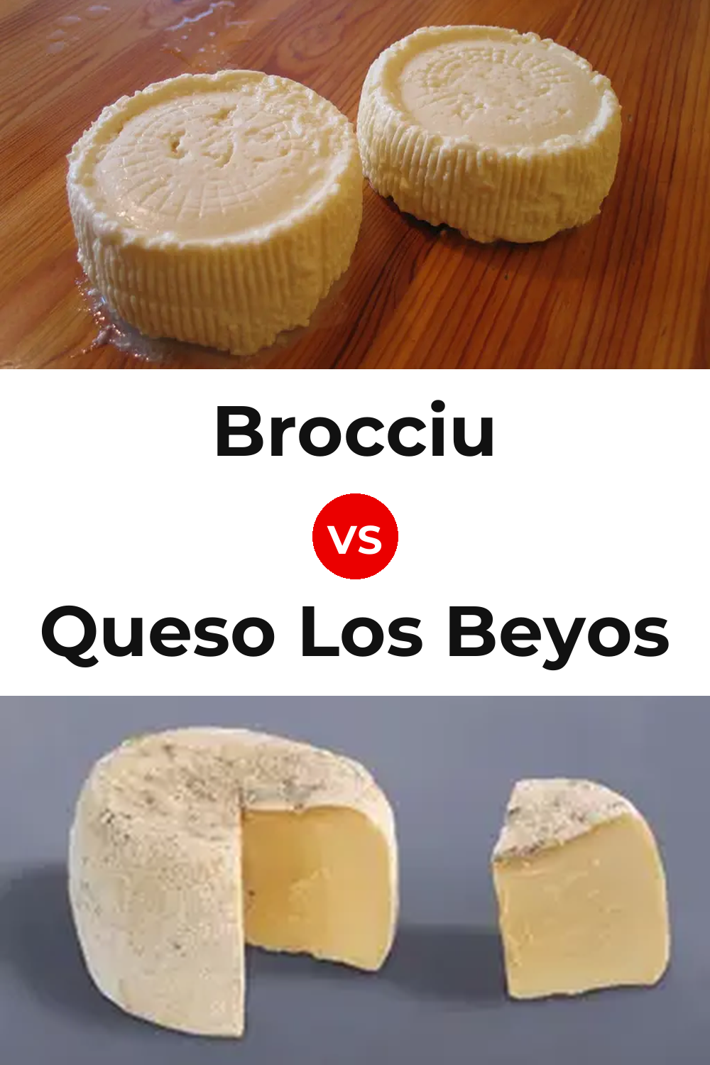 Brocciu Cheese vs Queso Los Beyos Pinterest comparison