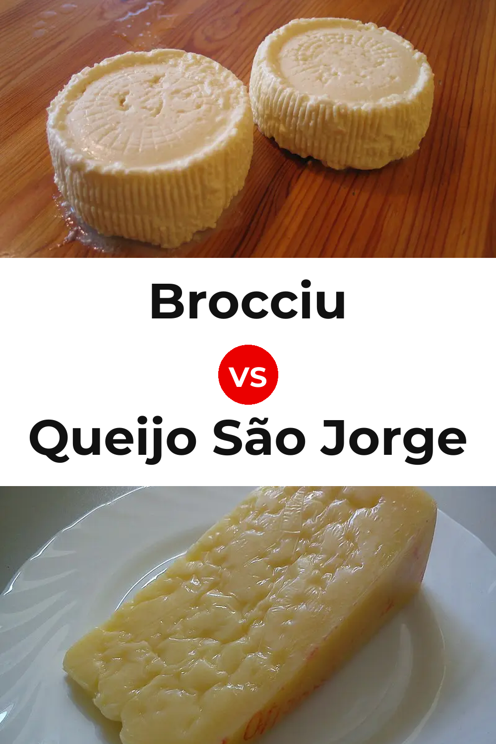 Brocciu Cheese vs Queijo São Jorge Pinterest comparison