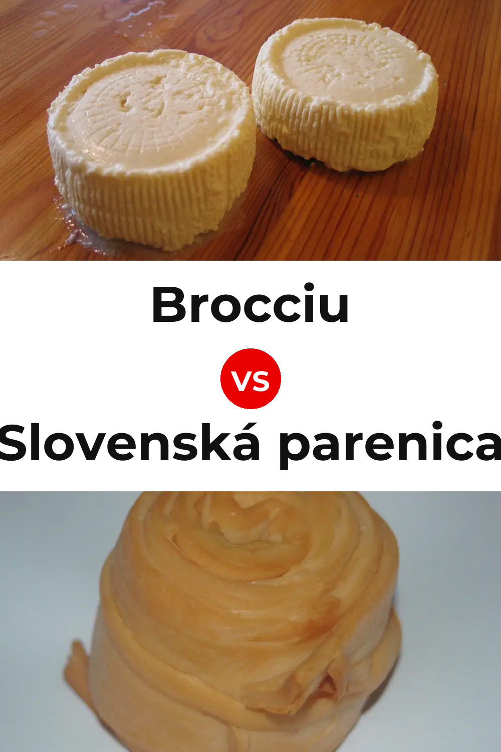 Brocciu Cheese vs Slovenská parenica Cheese Pinterest comparison