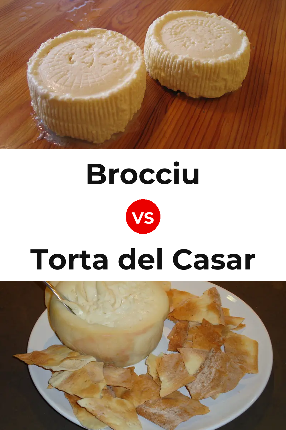 Brocciu Cheese vs Torta del Casar Cheese Pinterest comparison