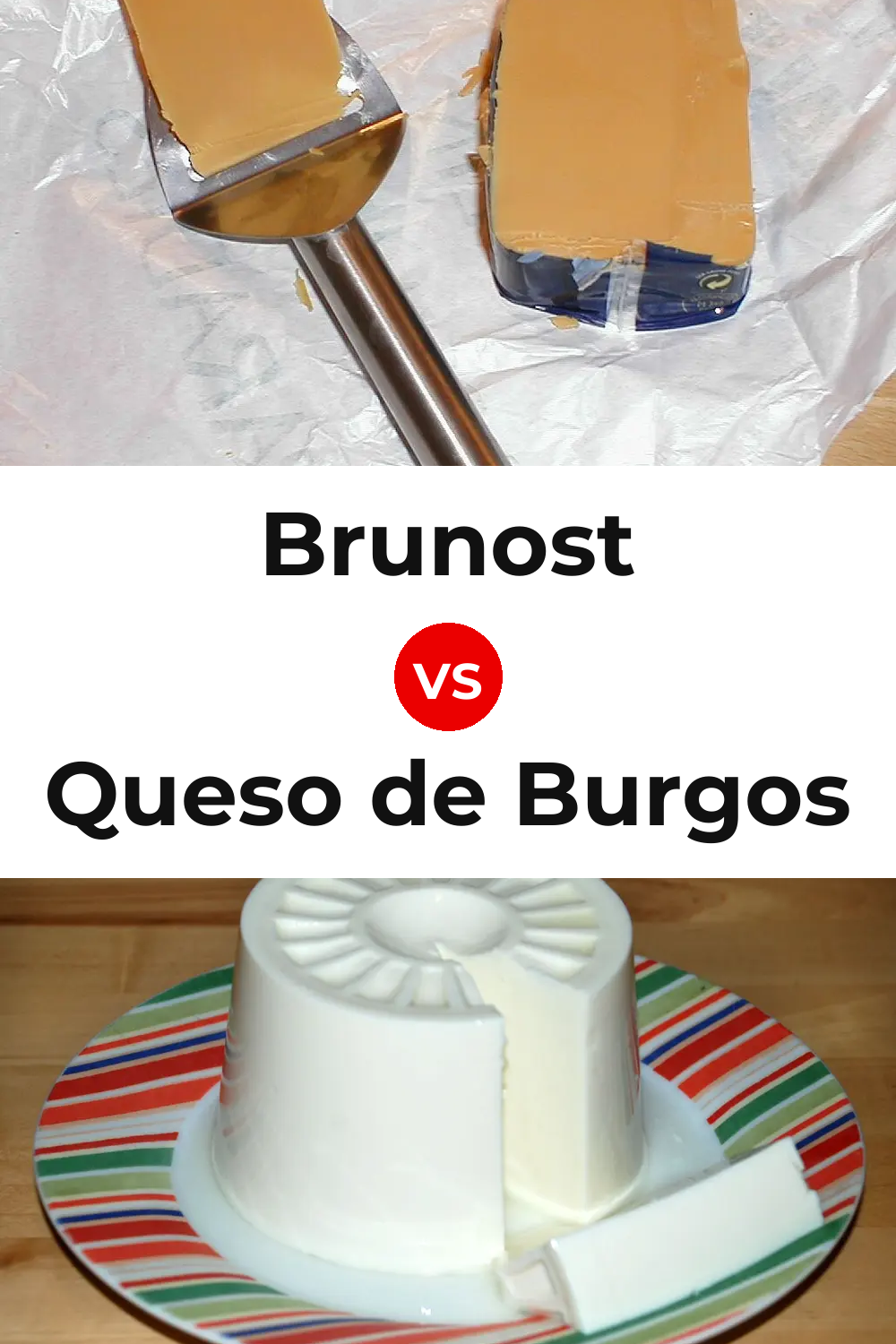 Brunost Cheese vs Queso de Burgos Pinterest comparison