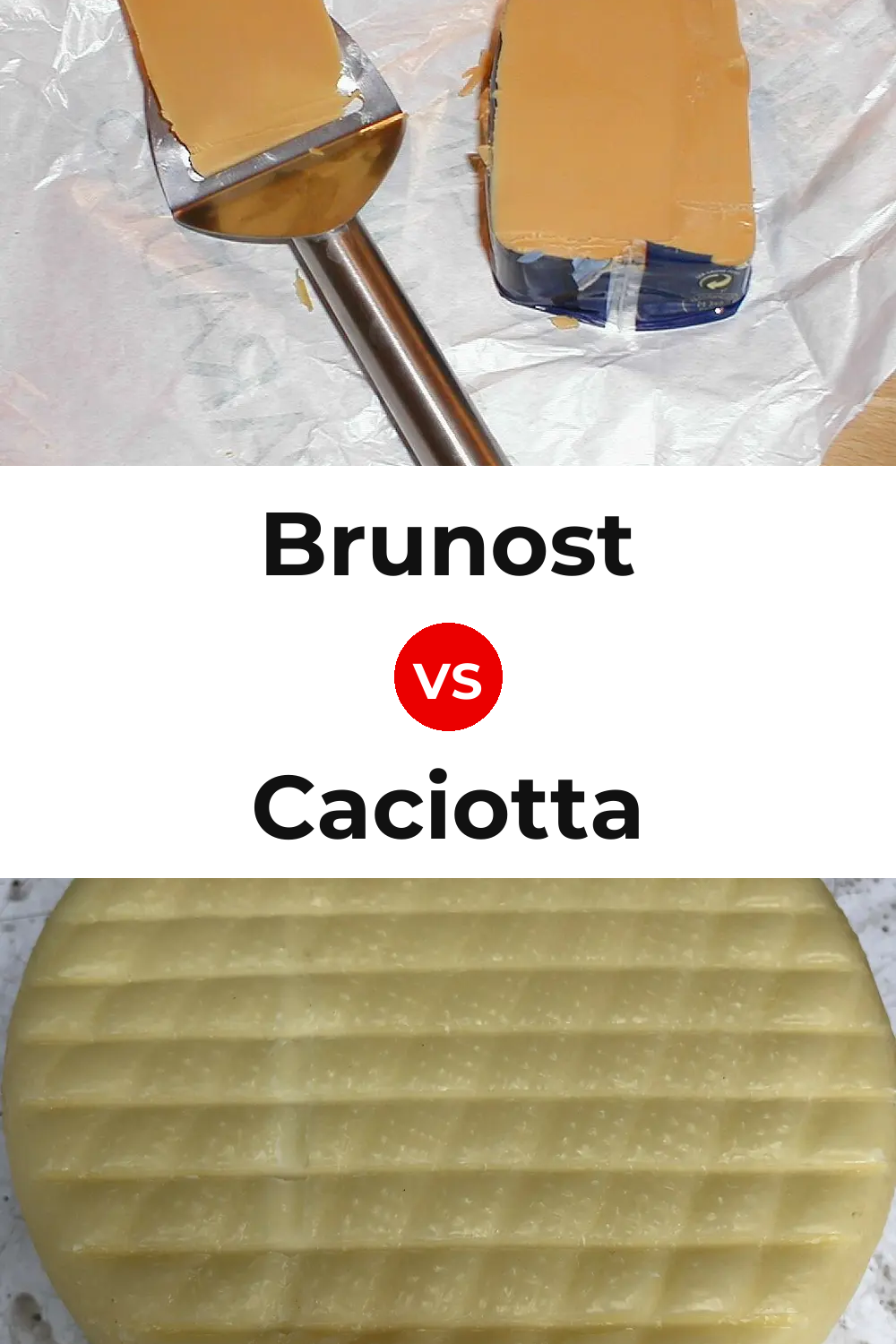 Brunost Cheese vs Caciotta Cheese Pinterest comparison