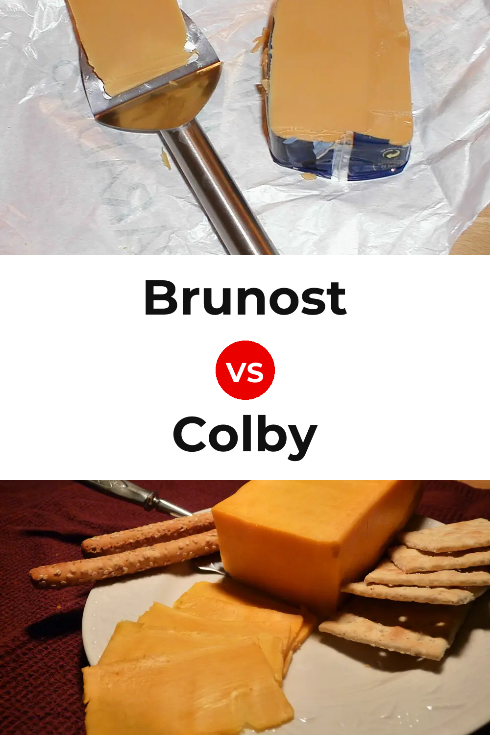 Brunost Cheese vs Colby Cheese Pinterest comparison