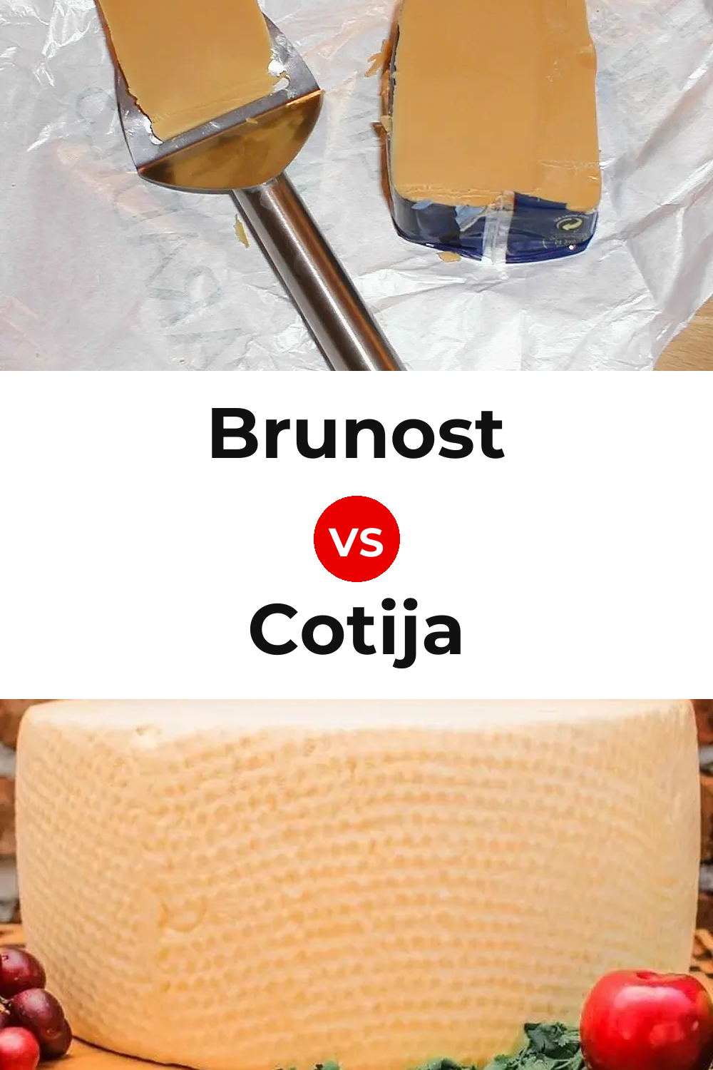 Brunost Cheese vs Cotija Cheese Pinterest comparison