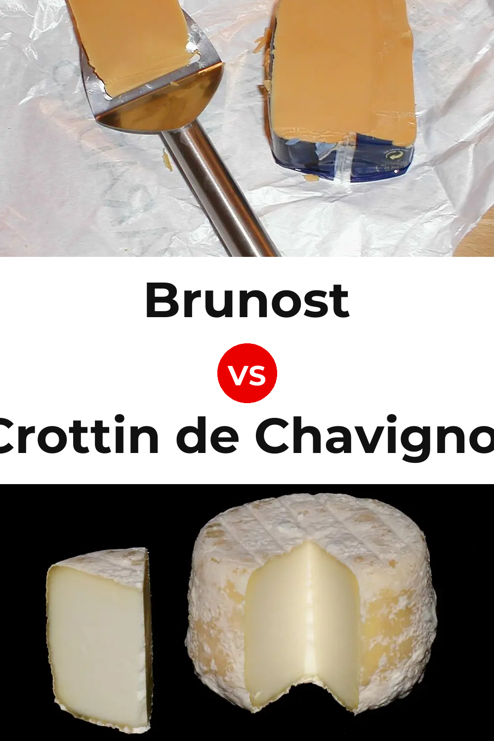 Brunost Cheese vs Crottin de Chavignol Cheese Pinterest comparison
