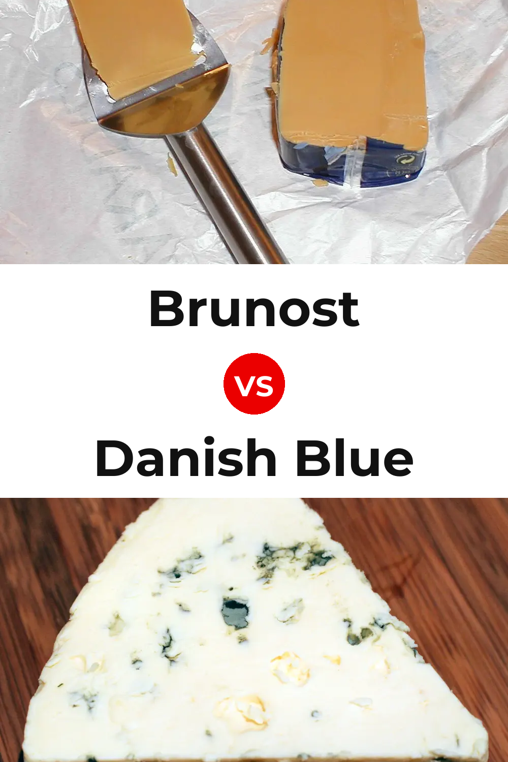 Brunost Cheese vs Danish Blue Cheese Pinterest comparison