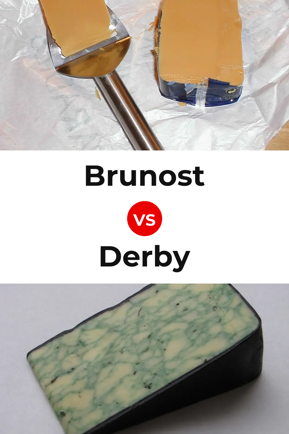 Brunost Cheese vs Derby Cheese Pinterest comparison